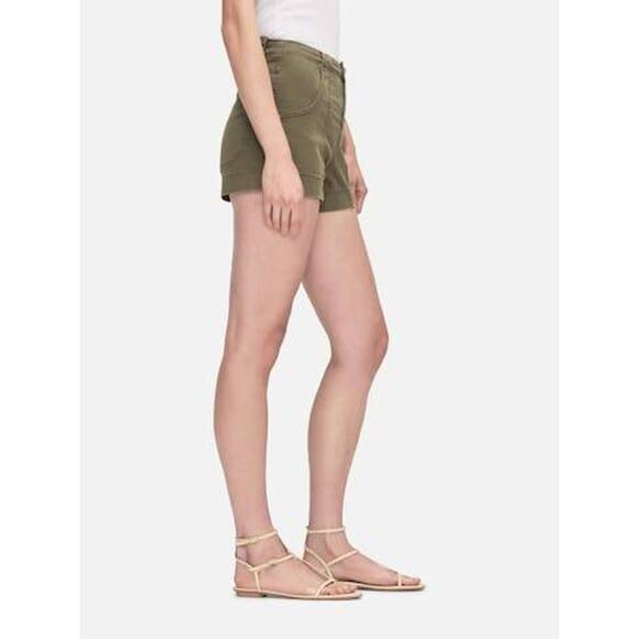 FRAME Clean Utility Shorts Washed Winter Moss ARMY Green Size US 4 27 NEW /NWT - Picture 2 of 5